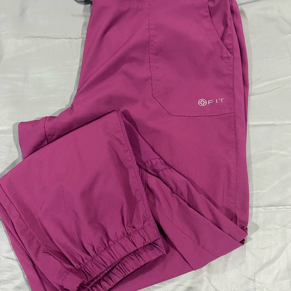 Fuchsia FIT Scrub Pants